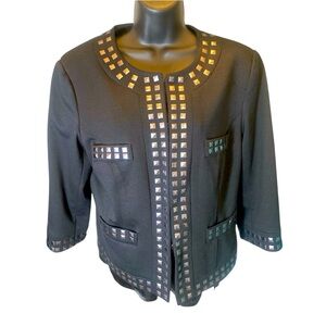 Katherine New York Black Studded Women's Jacket size PL